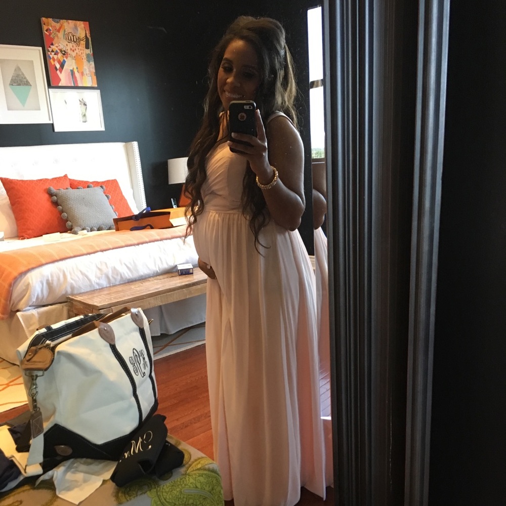 Bill Levkoff Petal Pink bridesmaid dress